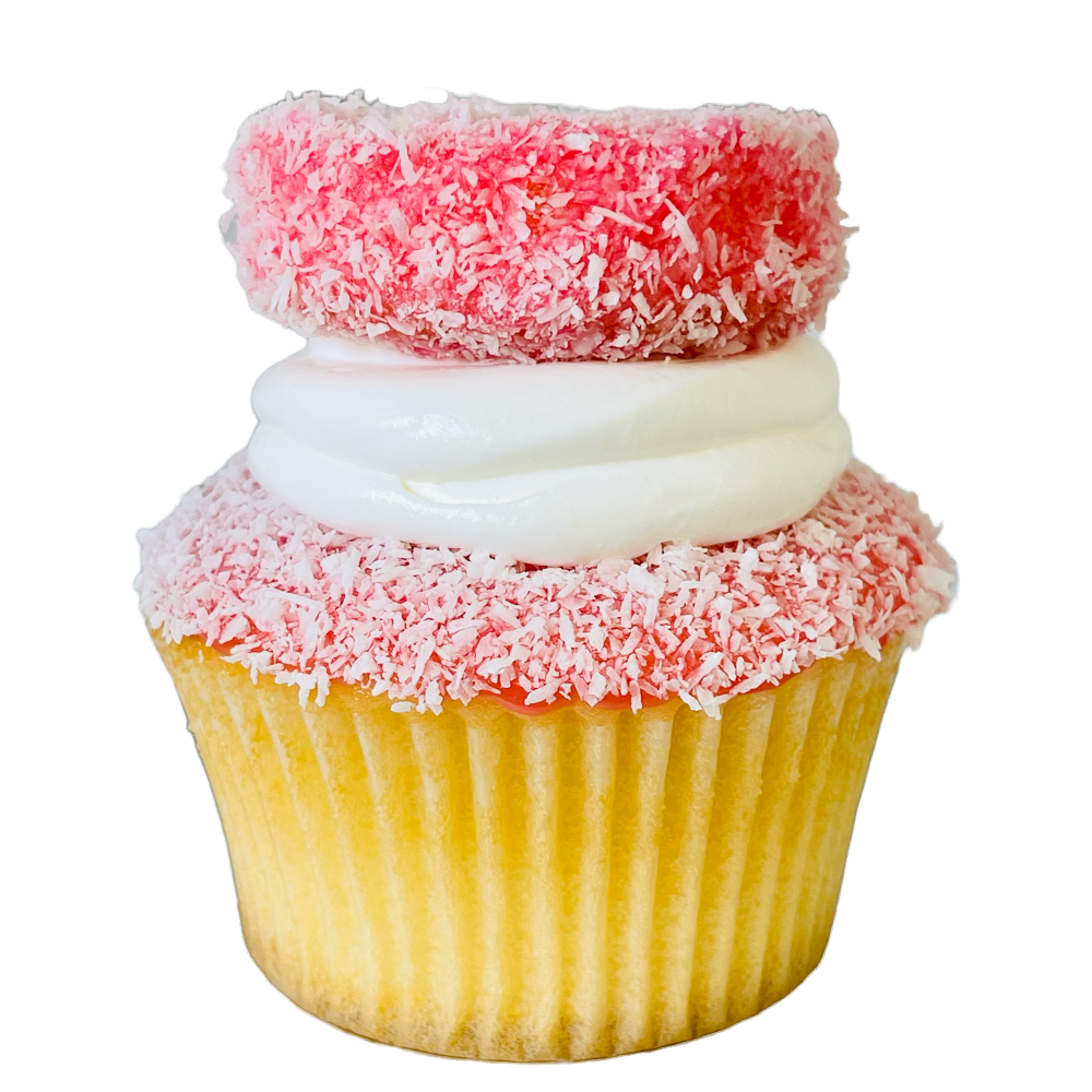 2x Twinkie Lamington Cupcakes