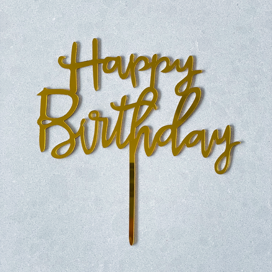 'Happy Birthday' Cake Topper