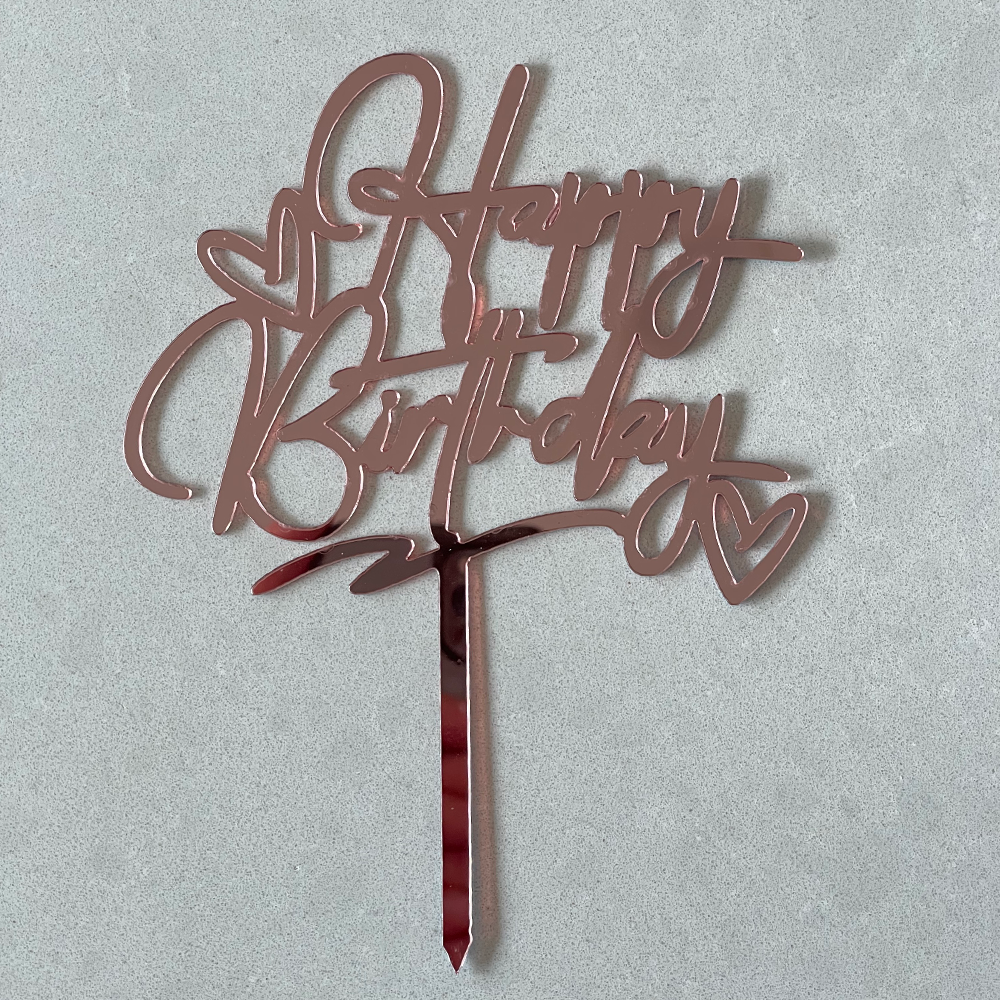 'Happy Birthday' Cake Topper